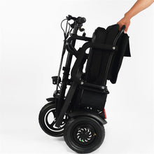 Load image into Gallery viewer, MotoTec Folding Mobility Electric Trike 48v 700w Dual Motor Lithium Black