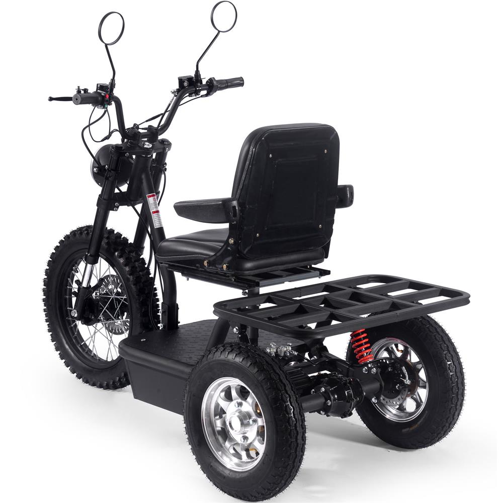 MotoTec Electric Trike 60v 1800w Black – WheelyWheels