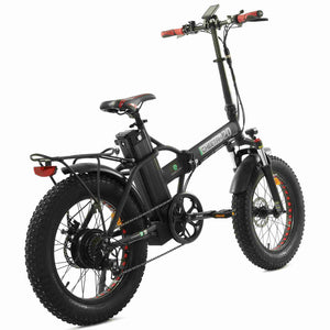 ECOTRIC 48V Fat Tire Portable and Folding Electric Bike with LCD display