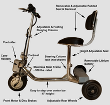 Load image into Gallery viewer, HandyScoot Lightweight Travel Mobility Scooter