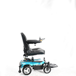 Merits USA EZ GO P321 Power Wheelchairs Turquoise Right Side