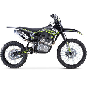 Gas Dirt Bike - MotoTec X5 250cc 4-Stroke Gas Dirt Bike Black