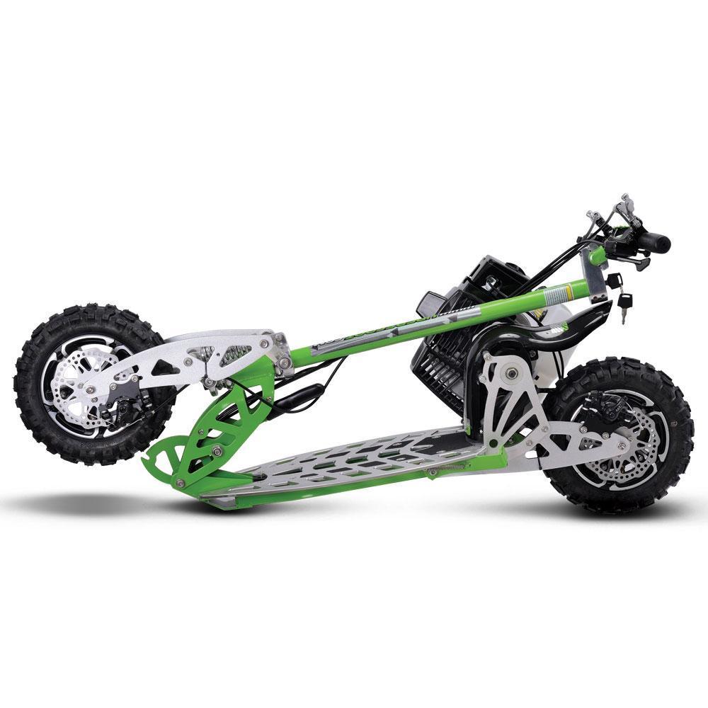 MotoTec UberScoot Evo-70x Green Speed Gas Scooter – WheelyWheels