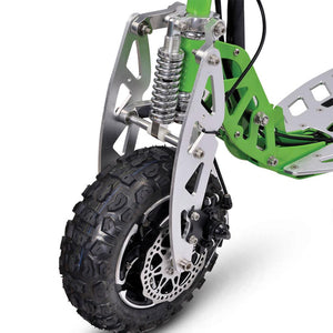 Gas Scooters - MotoTec UberScoot Evo-70x Green Speed Gas Scooter