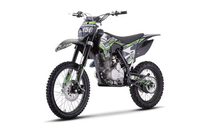 MotoTec X4 150cc 4-Stroke Gas Dirt Bike Black