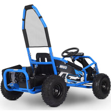 Load image into Gallery viewer, MotoTec Mud Kids 48v 1000w Electric Go Kart Full Suspension_Blue