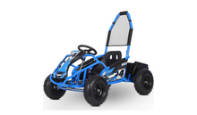Load image into Gallery viewer, MotoTec Mud Kids 48v 1000w Electric Go Kart Full Suspension_Blue