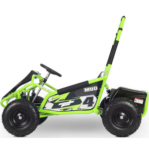 MotoTec Mud Kids 48v 1000w Electric Go Kart Full Suspension_Green