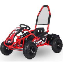 Load image into Gallery viewer, MotoTec Mud Kids 48v 1000w Electric Go Kart Full Suspension_Red