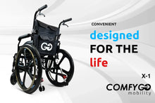 Load image into Gallery viewer, ComfyGO X-1 Lightweight Manual Wheelchair With Quick-Detach Wheels
