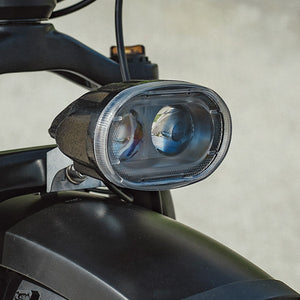 Dirwin Pioneer Step-thru Fat Tire Electric Bike Bright 48v LED Headlight
