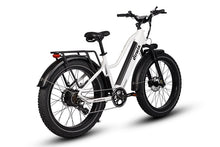 Load image into Gallery viewer, Dirwin Pioneer Step-thru Fat Tire Electric Bike White Back Right