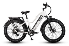 Load image into Gallery viewer, Dirwin Pioneer Step-thru Fat Tire Electric Bike White Right Side