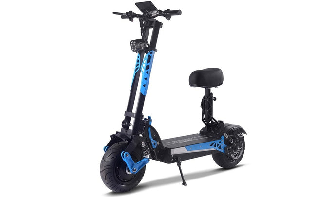 MotoTec Switchblade 60v 4000w Lithium Electric Scooter - Blue