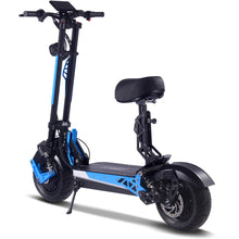 Load image into Gallery viewer, MotoTec Switchblade 60v 4000w Lithium Electric Scooter - Blue