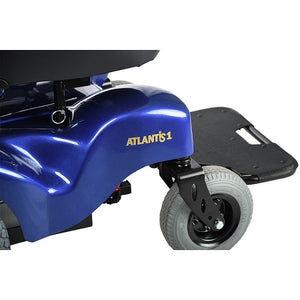 Merits USA Atlantis P710 Power Wheelchairs Blue Footrest