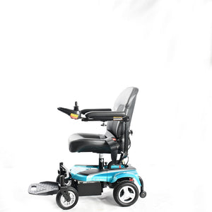 Merits USA EZ GO P321 Power Wheelchairs Turquoise Left Side