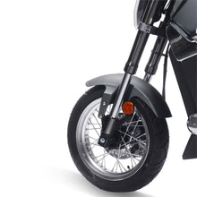 Load image into Gallery viewer, MotoTec Typhoon 72v 30ah 3000w Lithium Electric Scooter Gray Front Wheel