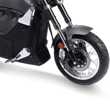Load image into Gallery viewer, MotoTec Typhoon 72v 30ah 3000w Lithium Electric Scooter Gray Saddle