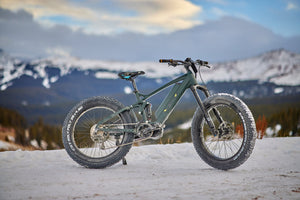 QuietKat RidgeRunner Electric Bike Evergreen Snow