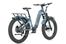 Load image into Gallery viewer, QuietKat Villager Urban Electric Bike Blue Camo Back Left