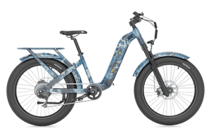QuietKat Villager Urban Electric Bike Blue Camo left side