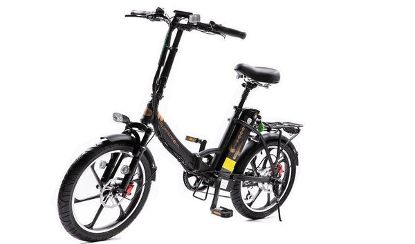 2021 electric bicycle GreenBike City Premium Bike Great Gold Farm Big Color:smoke/cinder Inline 20 front fork suspension