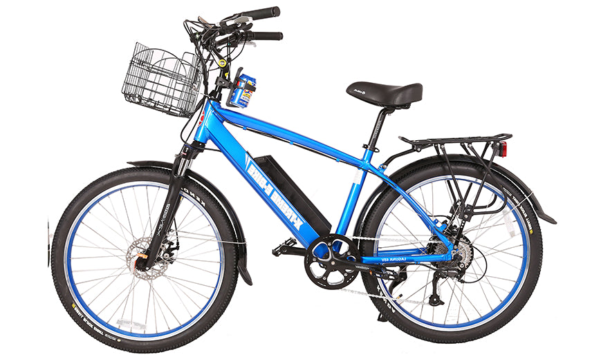 X-Treme Laguna Beach Cruiser 48 Volt Electric Bicycle, Metallic Blue