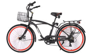 Electric Bikes - X-Treme Newport Elite 24 Volt Beach Cruiser Electric Bike