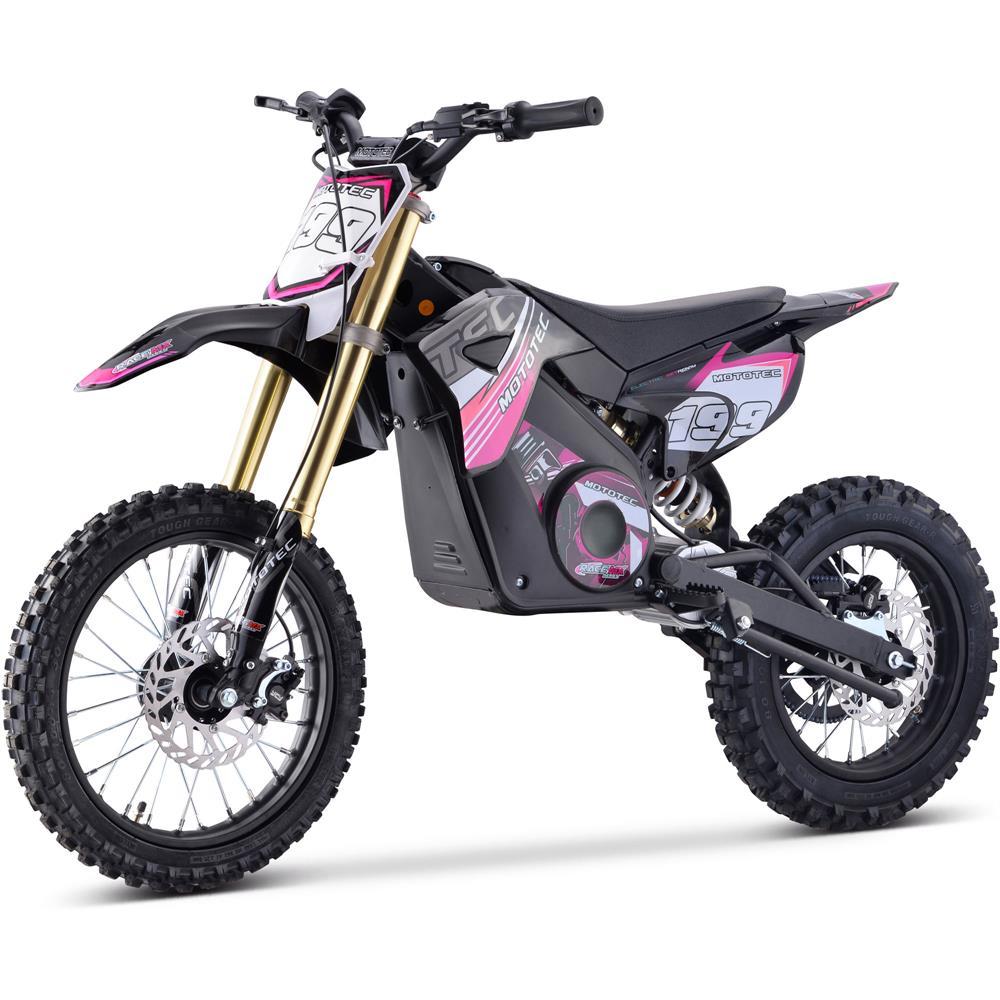 mototec electric-bicycles mototec 48v pro electric dirt bike 1500w MotoTec 48v 1800w Pro Electric Dirt Bike Lithium, Pink