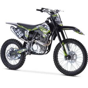 Gas Dirt Bike - MotoTec X5 250cc 4-Stroke Gas Dirt Bike Black